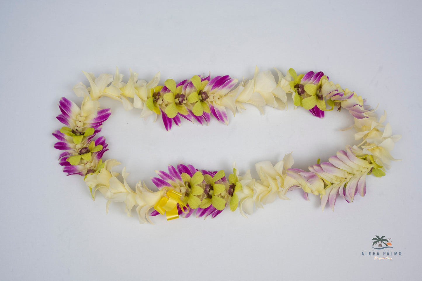 Hand-Delivered Fresh Multi-Color Deluxe Orchid Lei Greetings