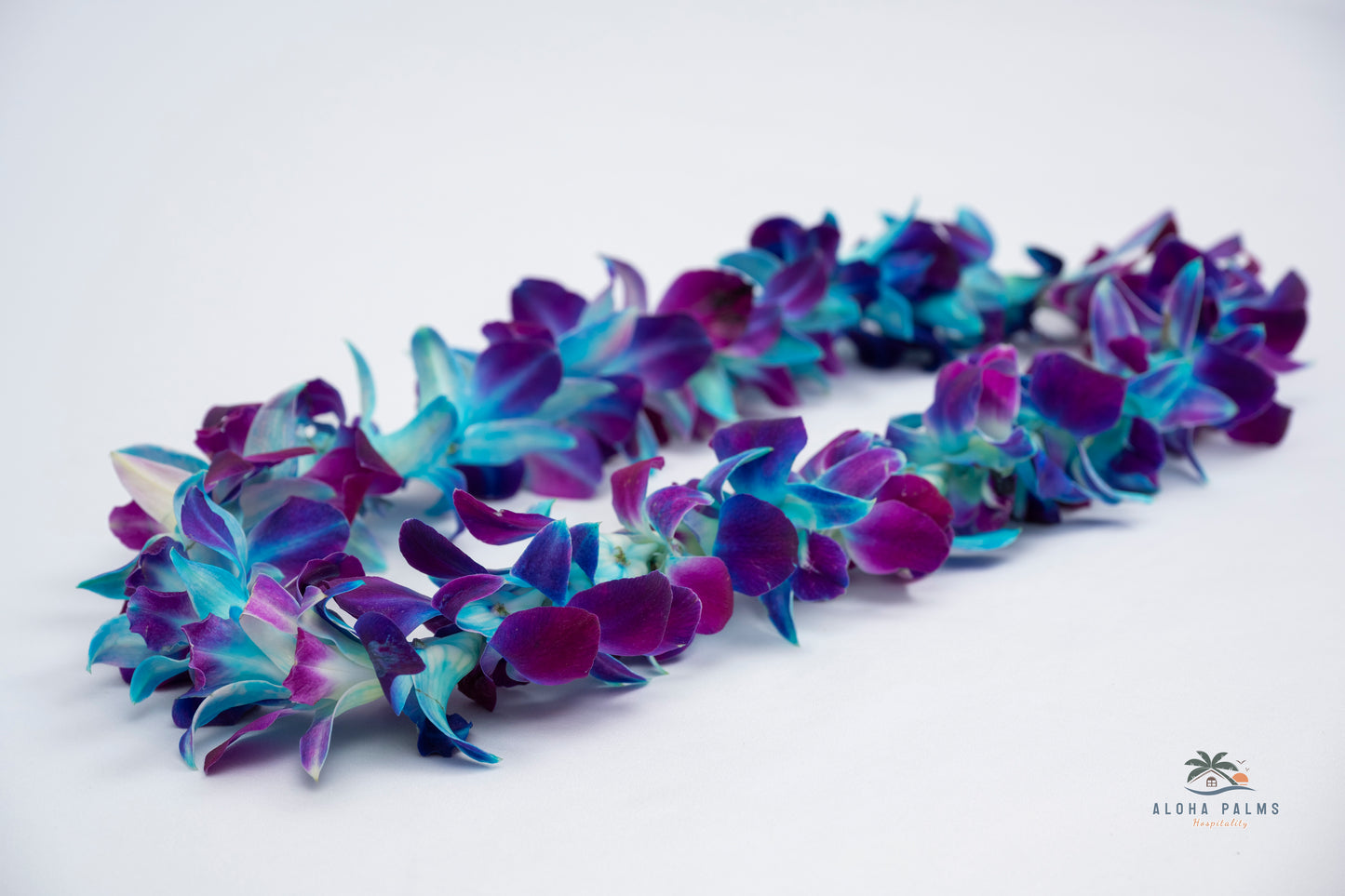 Hand-Delivered Fresh Multi-Color Deluxe Orchid Lei Greetings
