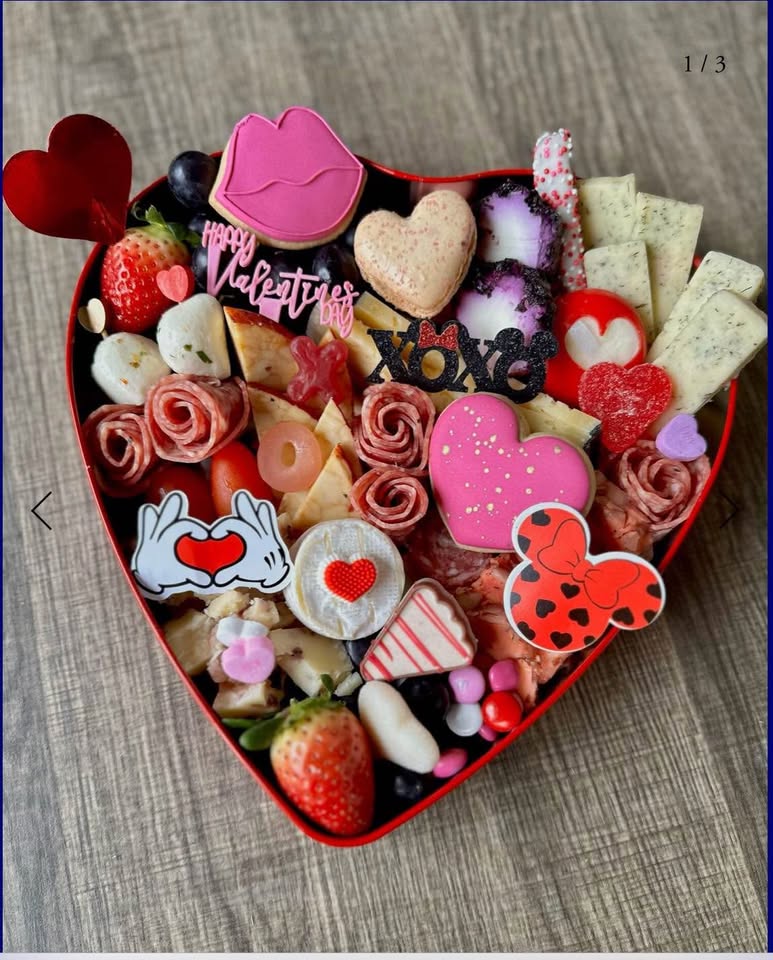 Aloha Heart Shaped Charcuterie Board Bundle