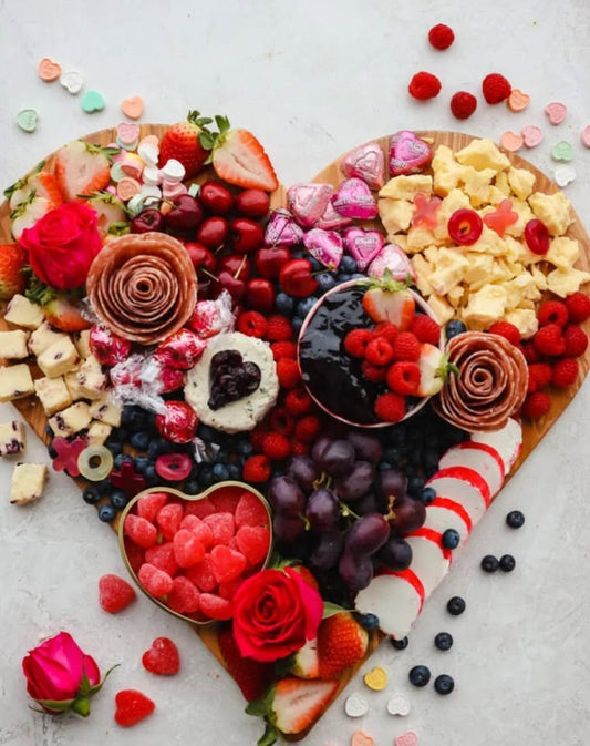 Aloha Heart Shaped Charcuterie Board Bundle