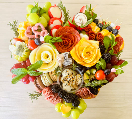 Aloha Heart-Shaped Charcuterie Board Bundle