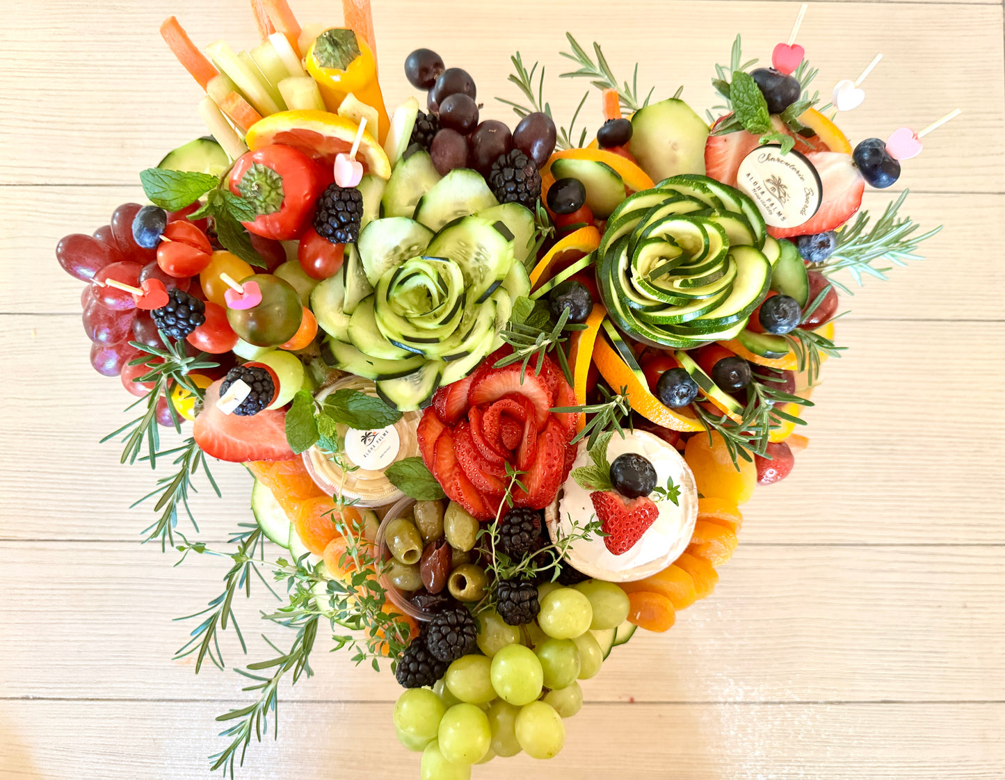 Aloha Heart-Shaped Charcuterie Board Bundle