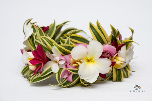 Hand-Delivered Fresh Crown Head (Lei Po'o or Haku) Leis in Oahu, Hawaii