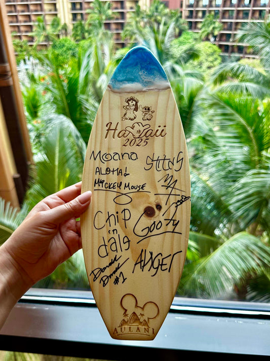 Lilo & Stitch-Inspired Keepsake Surfboard