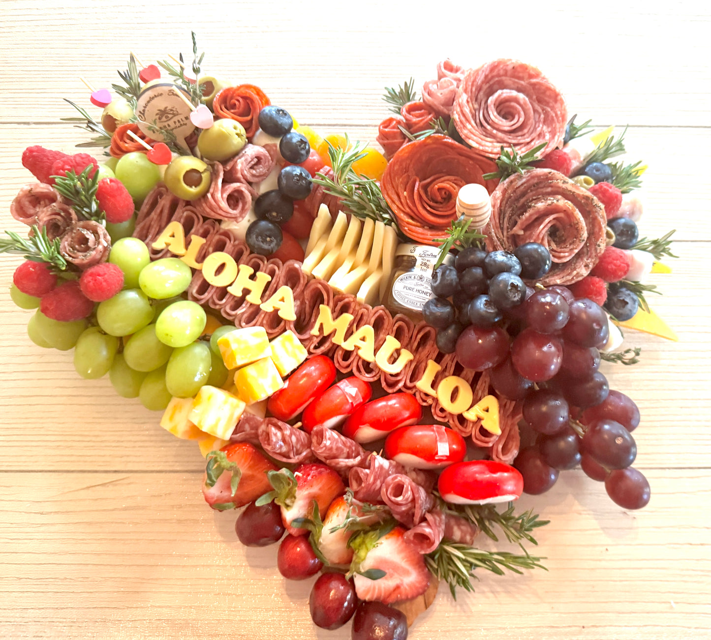 Aloha Heart-Shaped Charcuterie Board Bundle
