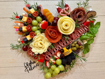 Aloha Heart-Shaped Charcuterie Board Bundle