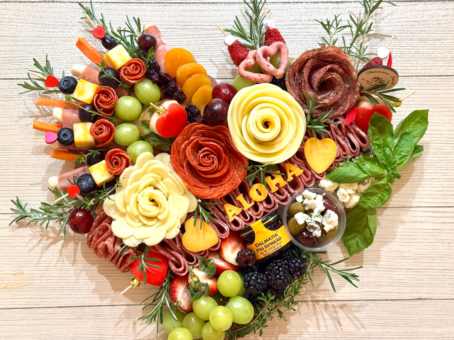 Aloha Heart-Shaped Charcuterie Board Bundle