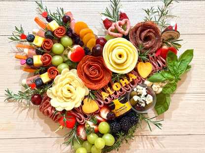 Aloha Heart-Shaped Charcuterie Board Bundle