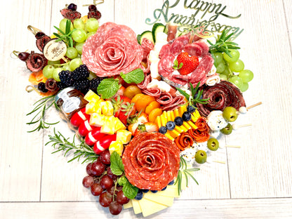 Aloha Heart-Shaped Charcuterie Board Bundle