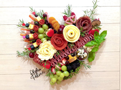 Aloha Heart-Shaped Charcuterie Board Bundle