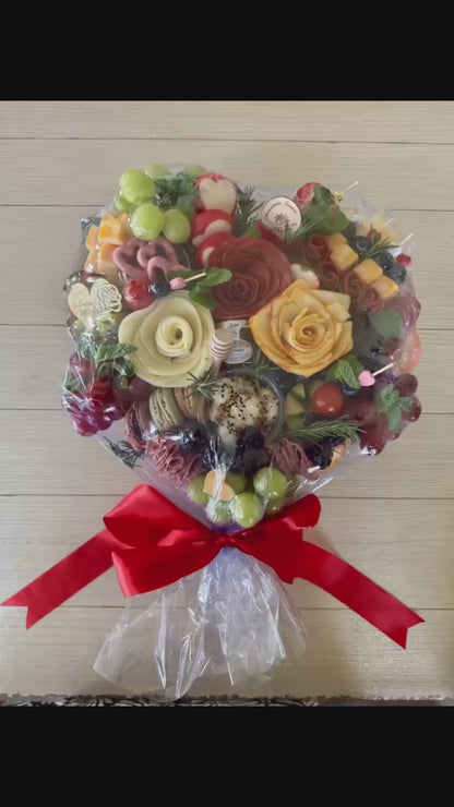 Aloha Heart-Shaped Charcuterie Board Bundle